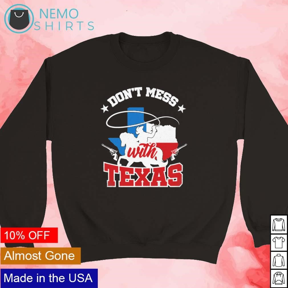 Don't mess with Texas cowboy map - Adult & Kids T-Shirts, Sweatshirts & Hoodies apparel design preview 5