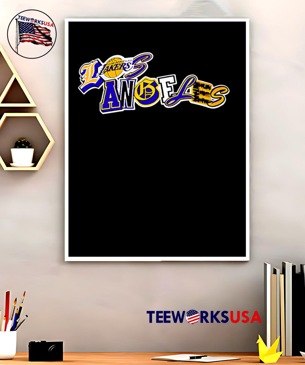 Los Angeles Lakers City Ransom Logo - Adult & Kids T-Shirts, Sweatshirts & Hoodies apparel design preview 5