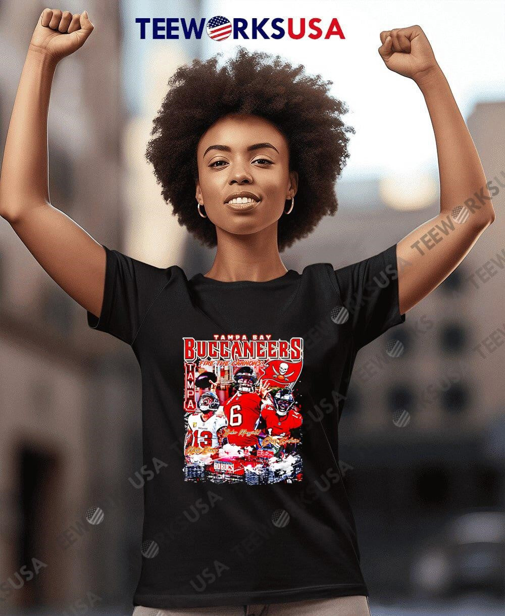 Tampa Bay Buccaneers fire the cannons Mike Evans - Adult & Kids T-Shirts, Sweatshirts & Hoodies apparel design preview 4