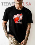 Cleveland Browns Helmet End Around Short Sleeve - Adult & Kids T-Shirts, Sweatshirts & Hoodies apparel design preview 1