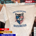Patriotic cat mind your own damn business vote Tim - Adult & Kids T-Shirts, Sweatshirts & Hoodies apparel design preview 1