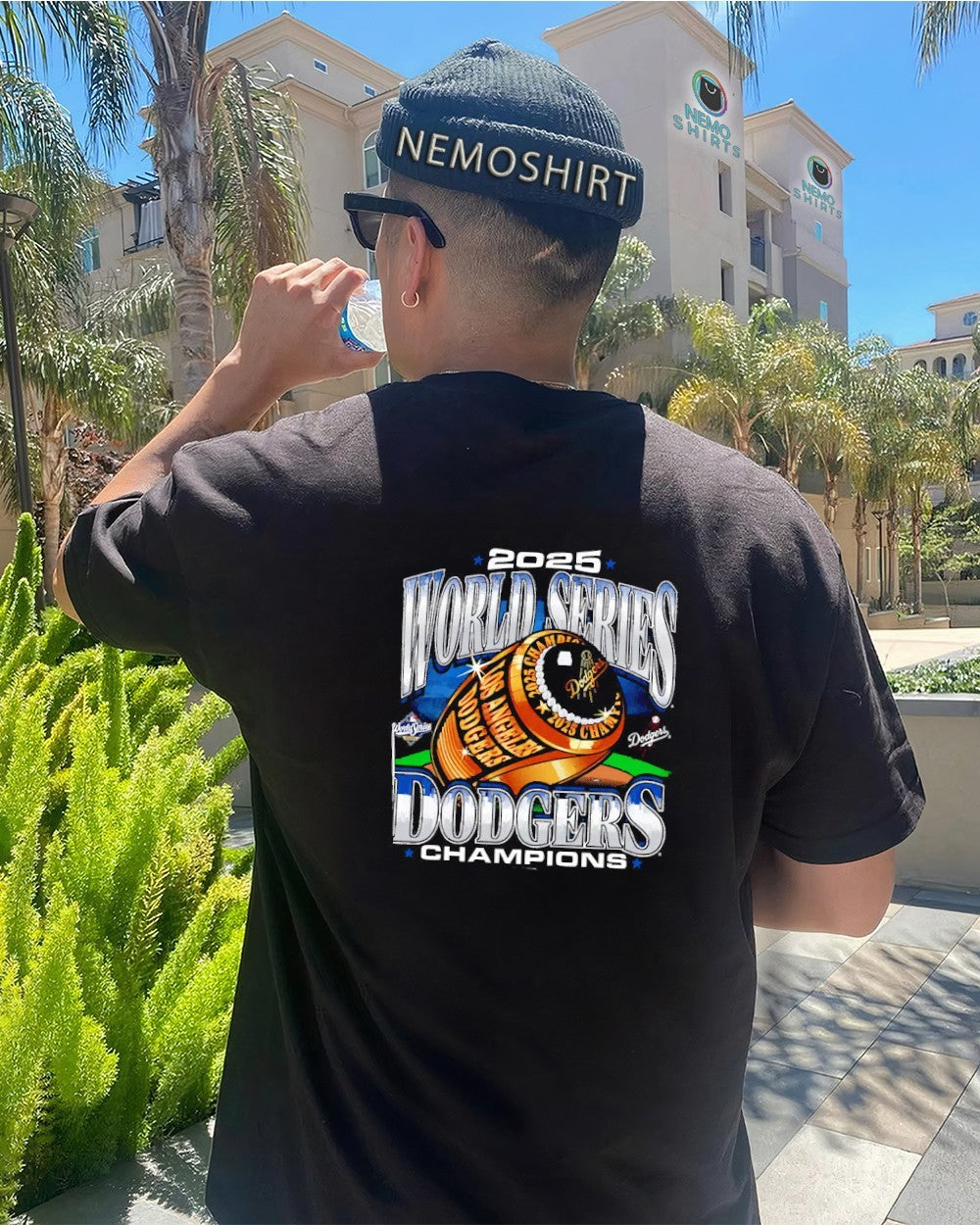Los Angeles Dodgers 2025 World Series champions ring - Adult & Kids T-Shirts, Sweatshirts & Hoodies apparel design preview 4