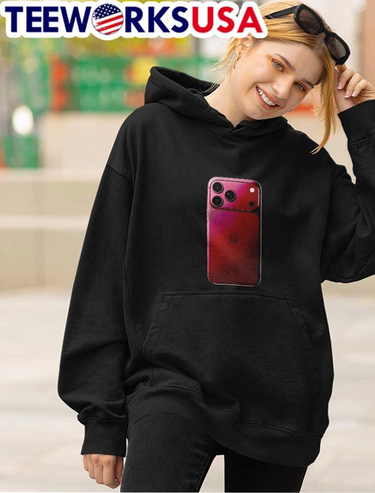 Apple Deep Burgundy Concept Smartphone Rear Camera - Adult & Kids T-Shirts, Sweatshirts & Hoodies apparel design preview 4