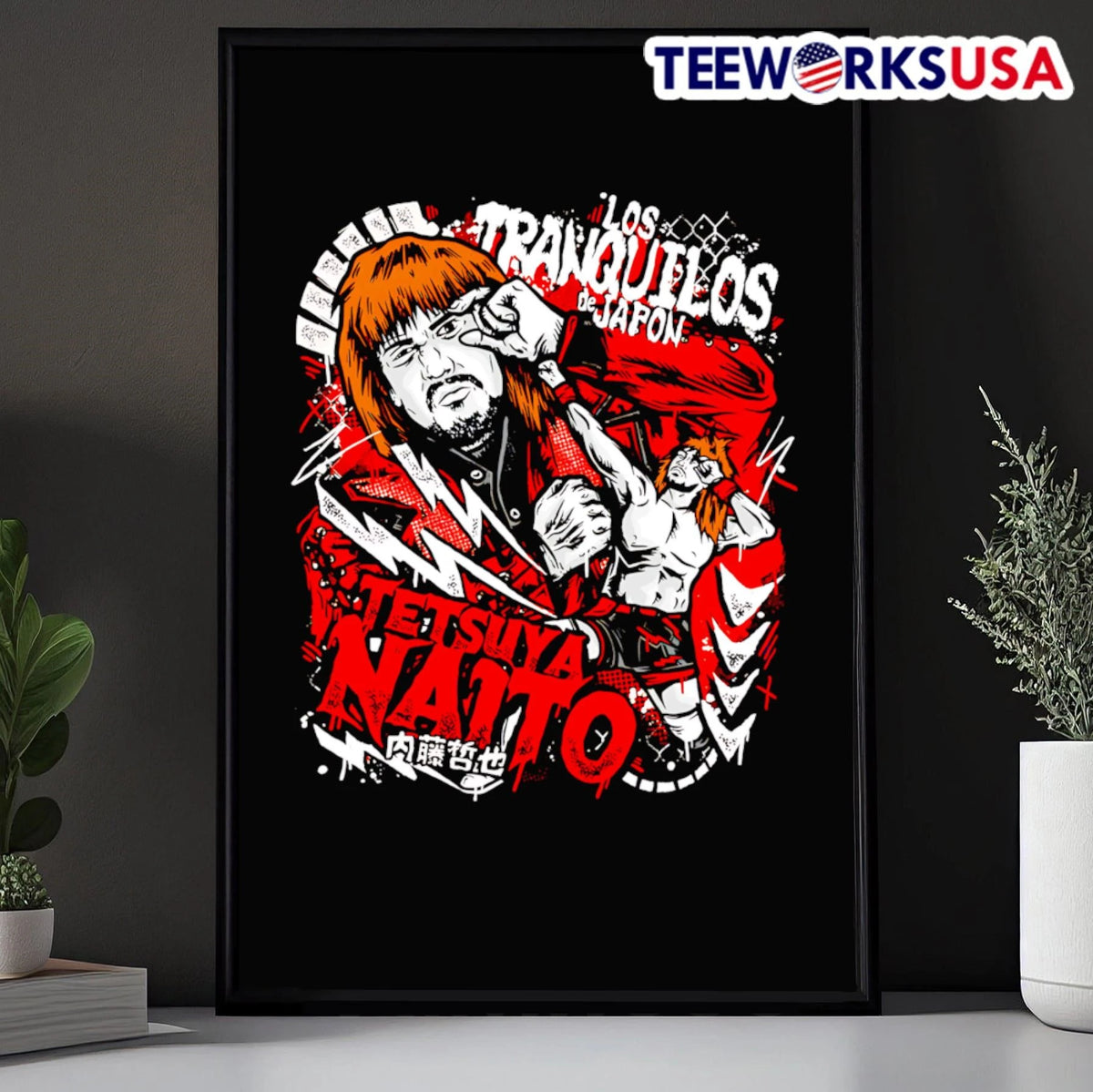 Los Tranquilos De Japon Tetsuya Naito 内藤哲也 - Adult & Kids T-Shirts, Sweatshirts & Hoodies apparel design preview 5