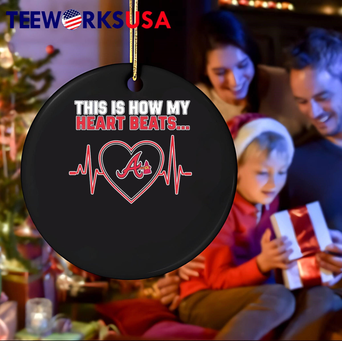 This is How My Heart Beats Atlanta Braves - Adult & Kids T-Shirts, Sweatshirts & Hoodies apparel design preview 4