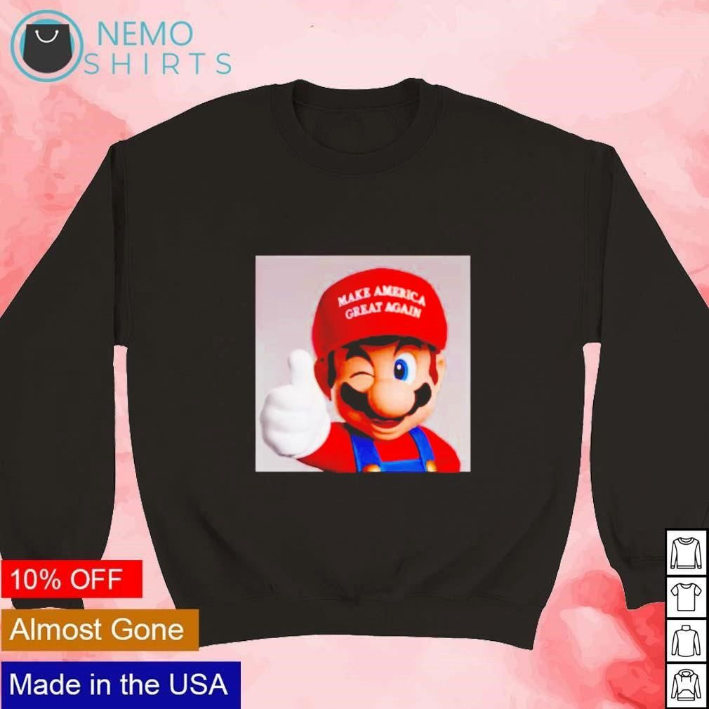 Mario Trump make America great again - Adult & Kids T-Shirts, Sweatshirts & Hoodies apparel design preview 3