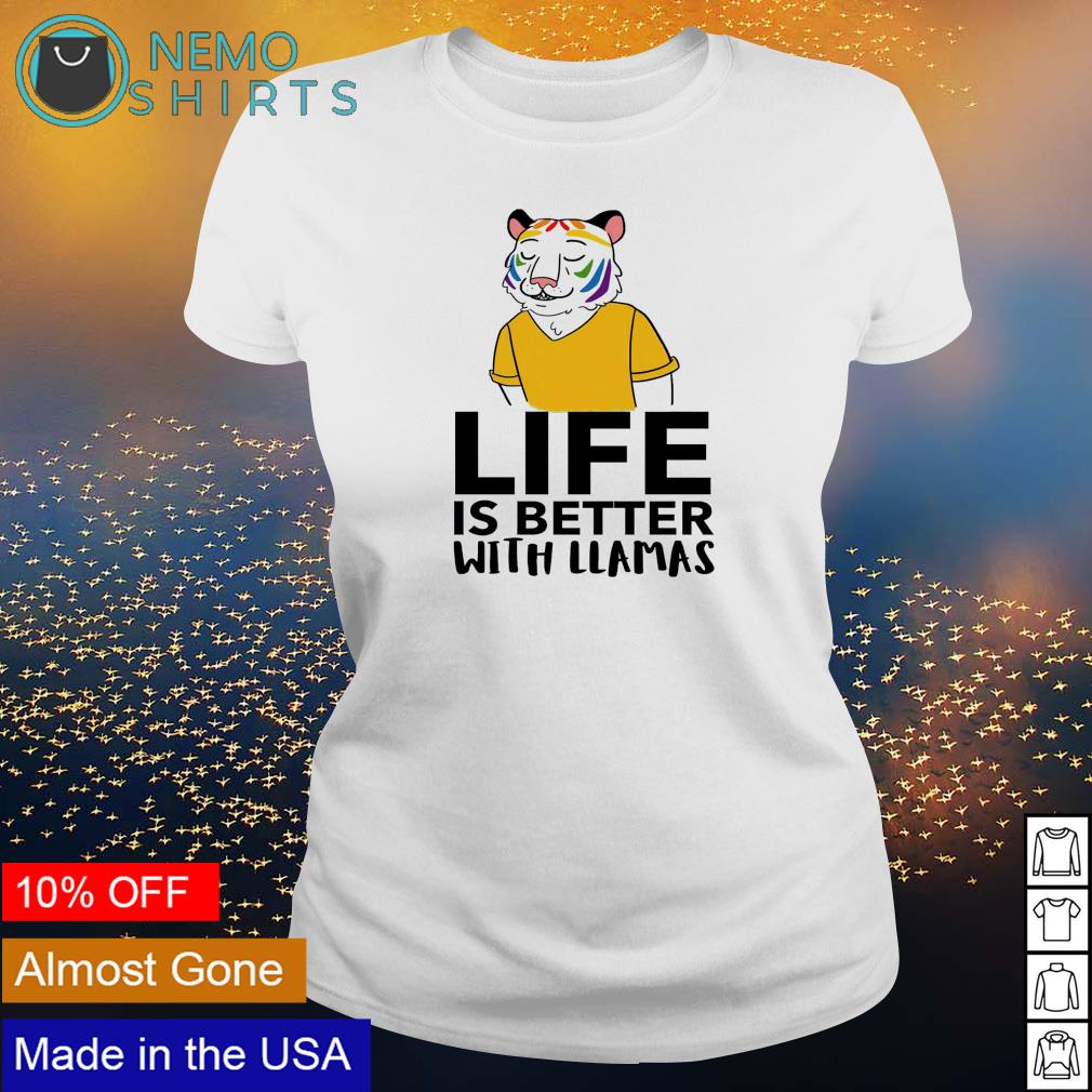 Tiger life is better with llamas - Adult & Kids T-Shirts, Sweatshirts & Hoodies product image 3