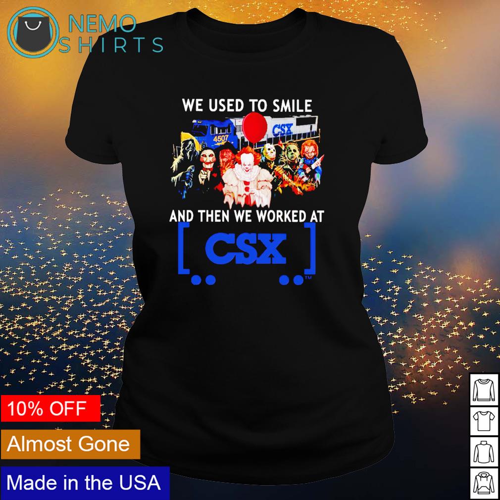 Horror Halloween we used to smile and then worked at - Adult & Kids T-Shirts, Sweatshirts & Hoodies apparel design preview 3