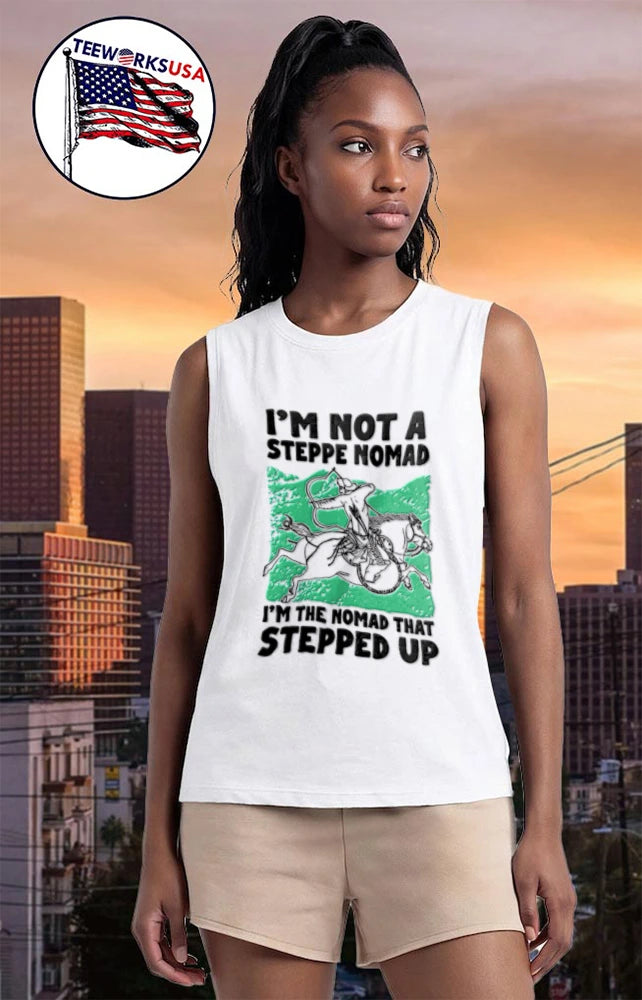 Im Not A Steppe Nomad The That Stepped Up Line Art - Adult & Kids T-Shirts, Sweatshirts & Hoodies apparel design preview 6