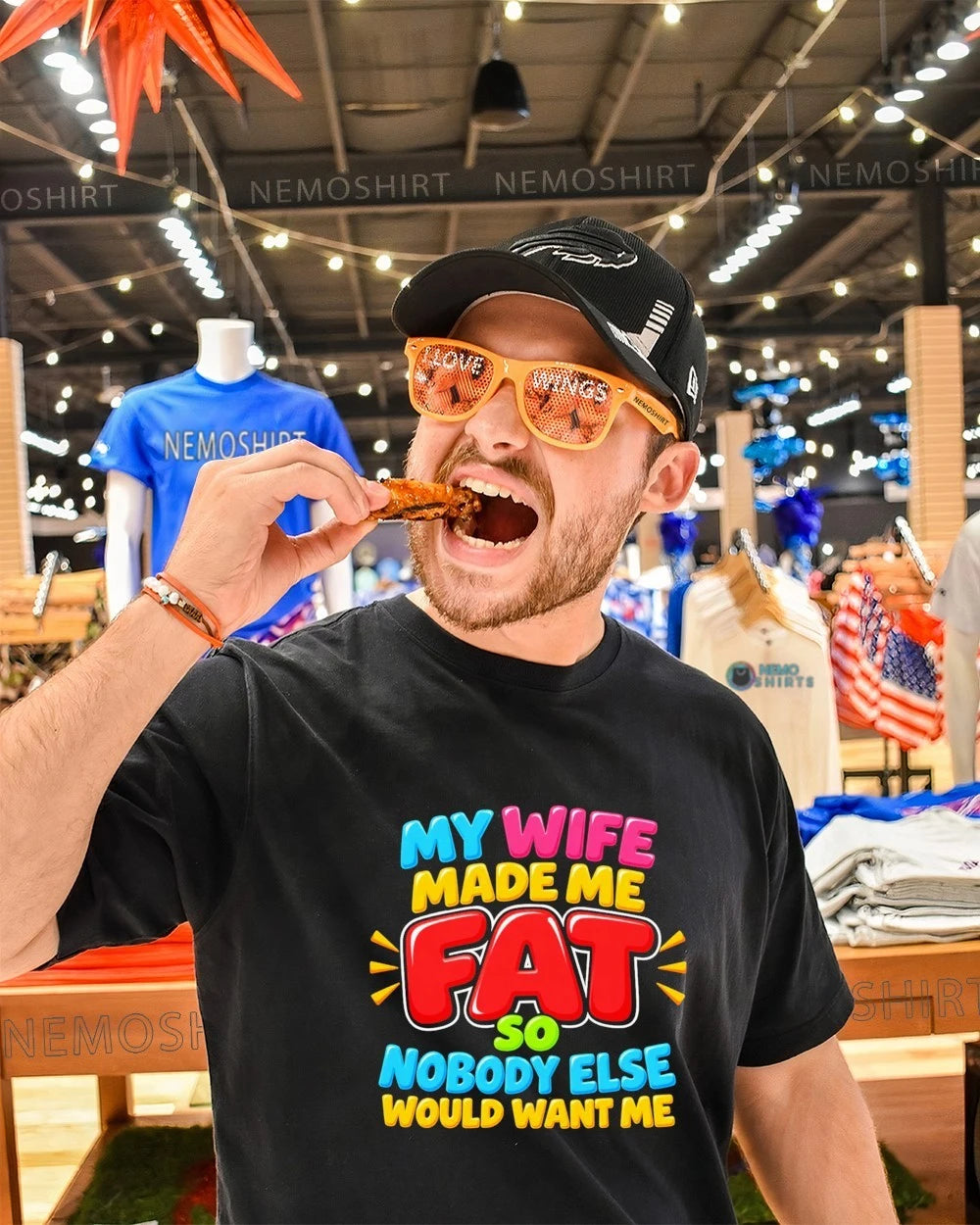 My Wide Made Me Fat So Nobody Else Would Want - Adult & Kids T-Shirts, Sweatshirts & Hoodies apparel design preview 1