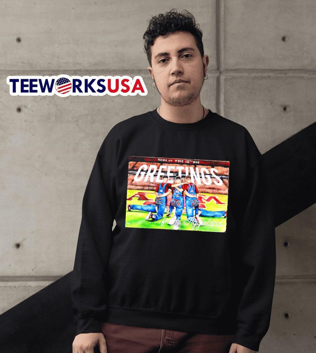 Texas A&M home of the 12th man from Aggieland - Adult & Kids T-Shirts, Sweatshirts & Hoodies apparel design preview 3