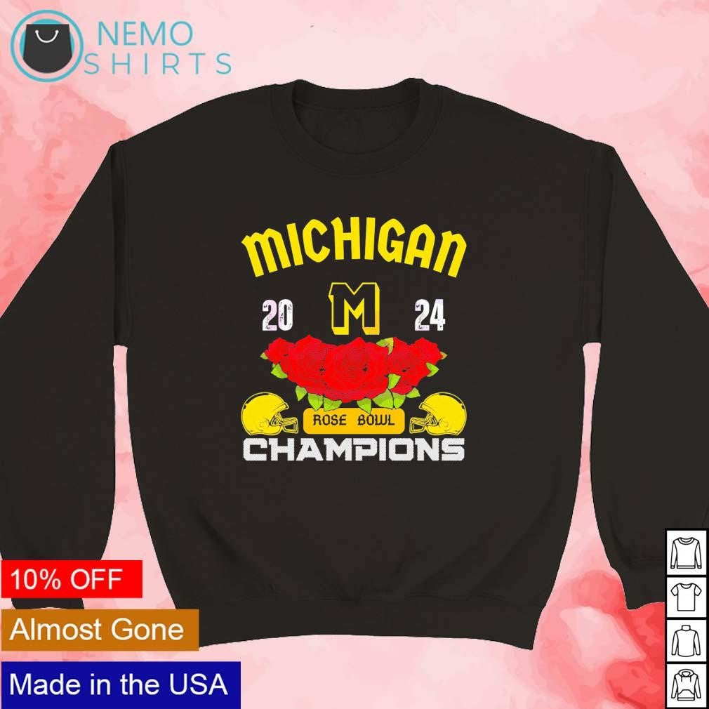 Michigan 2024 Rose Bowl champions - Adult & Kids T-Shirts, Sweatshirts & Hoodies apparel design preview 5
