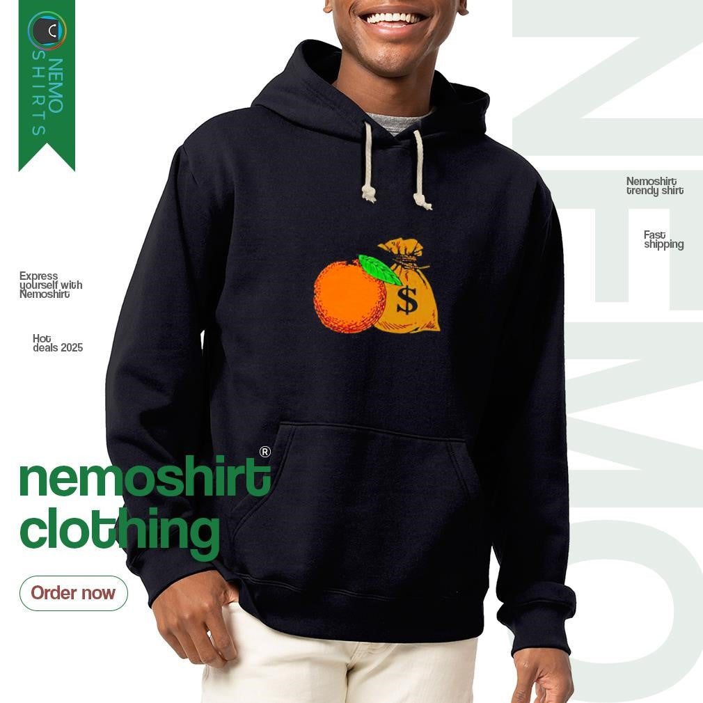 Orange and money - Adult & Kids T-Shirts, Sweatshirts & Hoodies apparel design preview 2