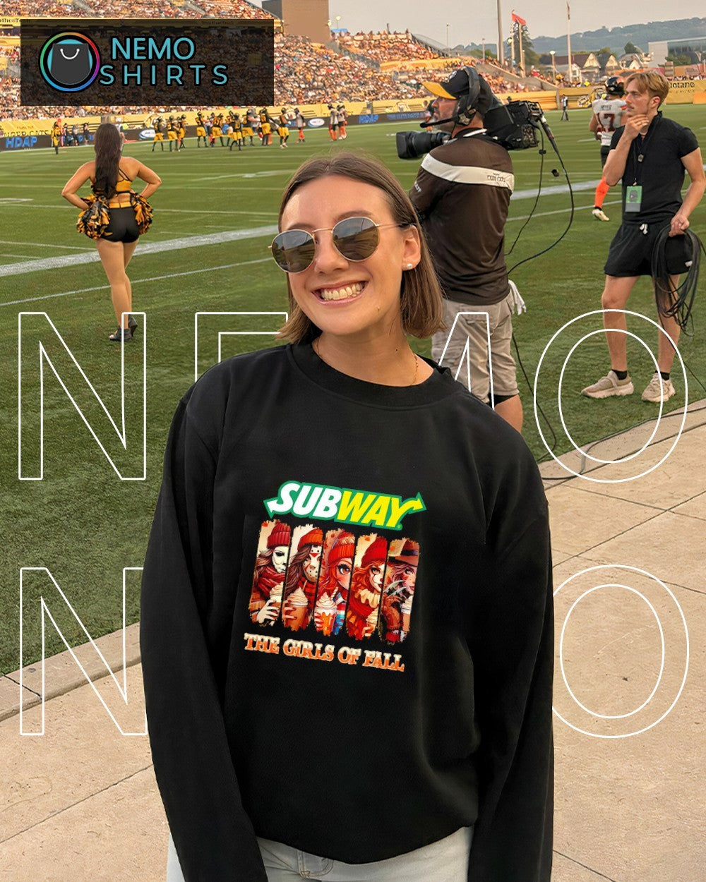 Subway the girls of fall halloween - Adult & Kids T-Shirts, Sweatshirts & Hoodies apparel design preview 6