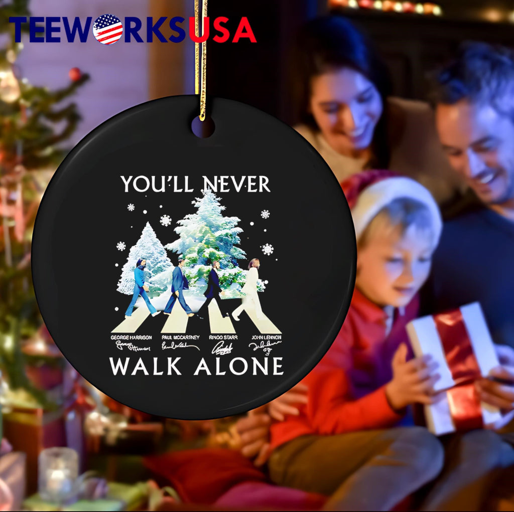 The Beatles Crossing You'll Never Walk Alone - Adult & Kids T-Shirts, Sweatshirts & Hoodies apparel design preview 4