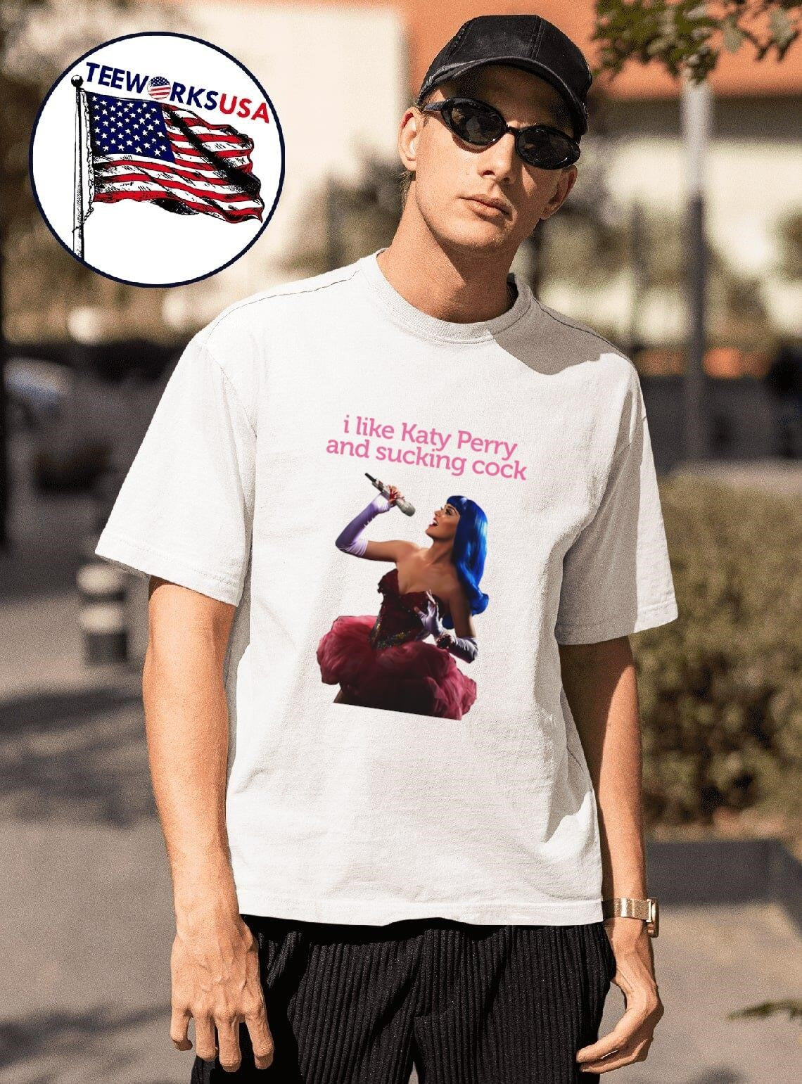 I Like Katy Perry and Sucking Cock - Adult & Kids T-Shirts, Sweatshirts & Hoodies apparel design preview 1