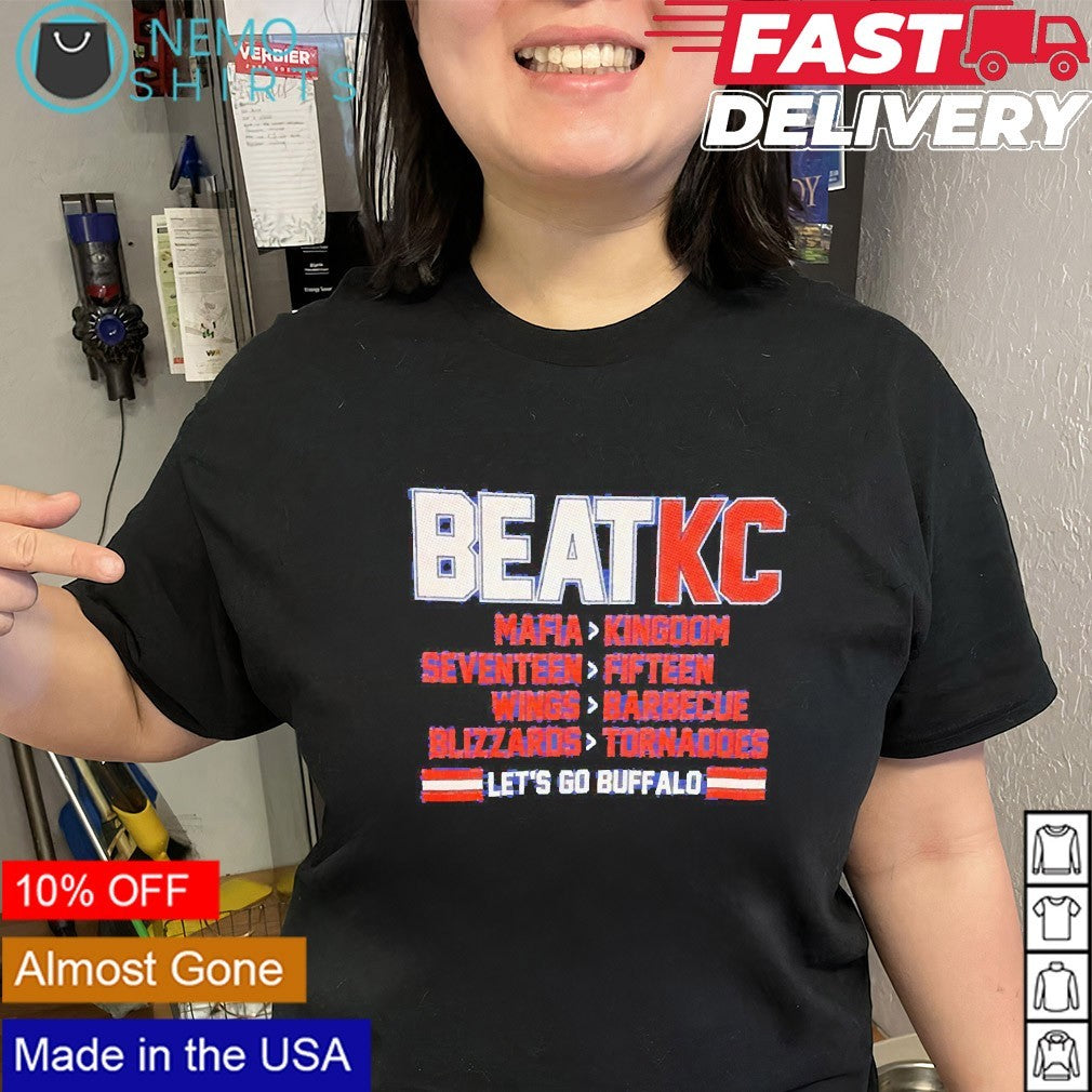 Buffalo Bills beat KC Mafia kingdom let's go - Adult & Kids T-Shirts, Sweatshirts & Hoodies apparel design preview 3