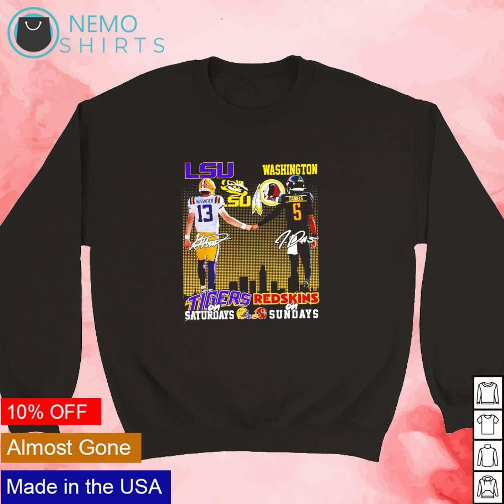 LSU Tigers Nussmeier on Saturdays Washington Redskins - Adult & Kids T-Shirts, Sweatshirts & Hoodies apparel design preview 5