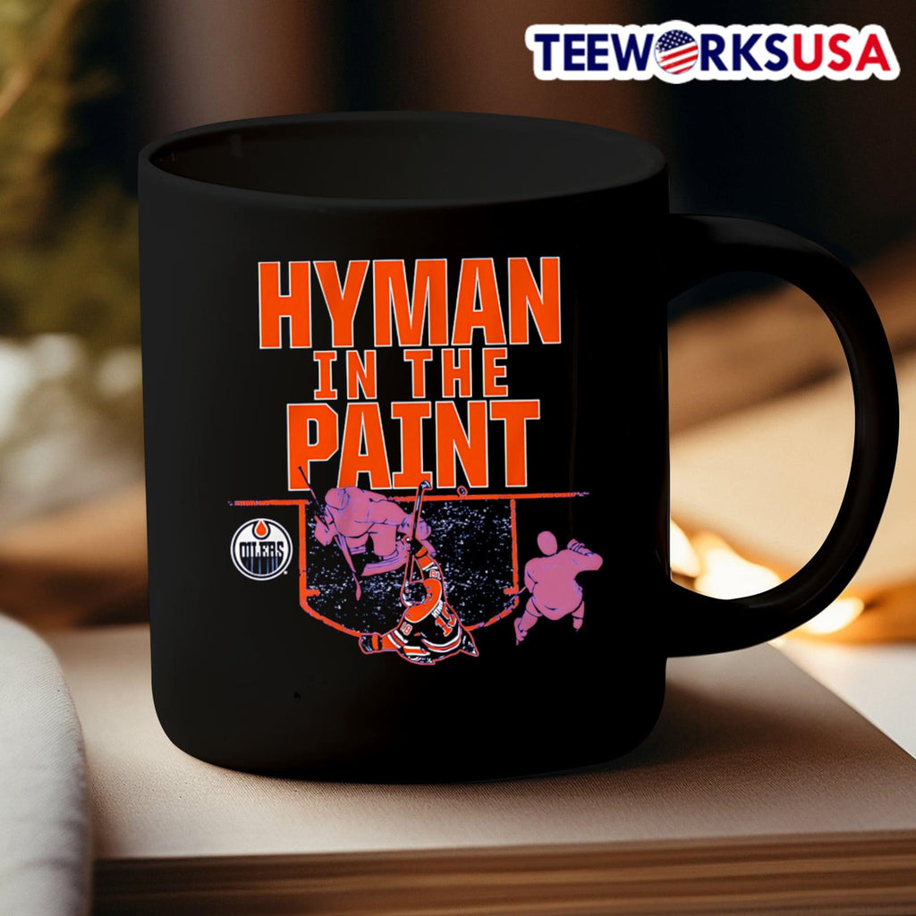 Zach Hyman Edmonton Oilers in the paint - Adult & Kids T-Shirts, Sweatshirts & Hoodies apparel design preview 3