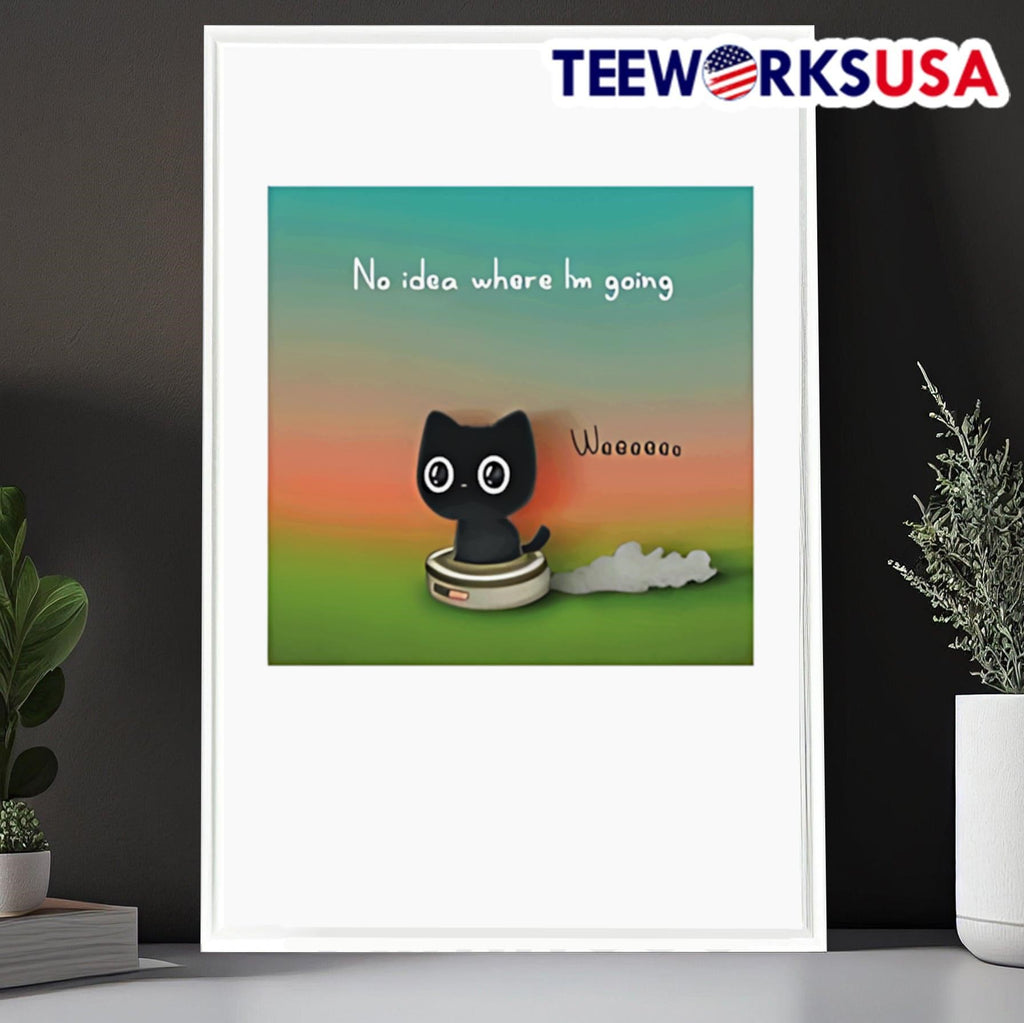 Purrinink no idea where I'm going - Adult & Kids T-Shirts, Sweatshirts & Hoodies apparel design preview 6