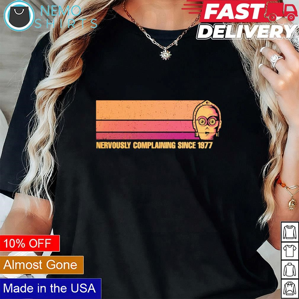 Nervously complaining since 1977 - Adult & Kids T-Shirts, Sweatshirts & Hoodies apparel design preview 1