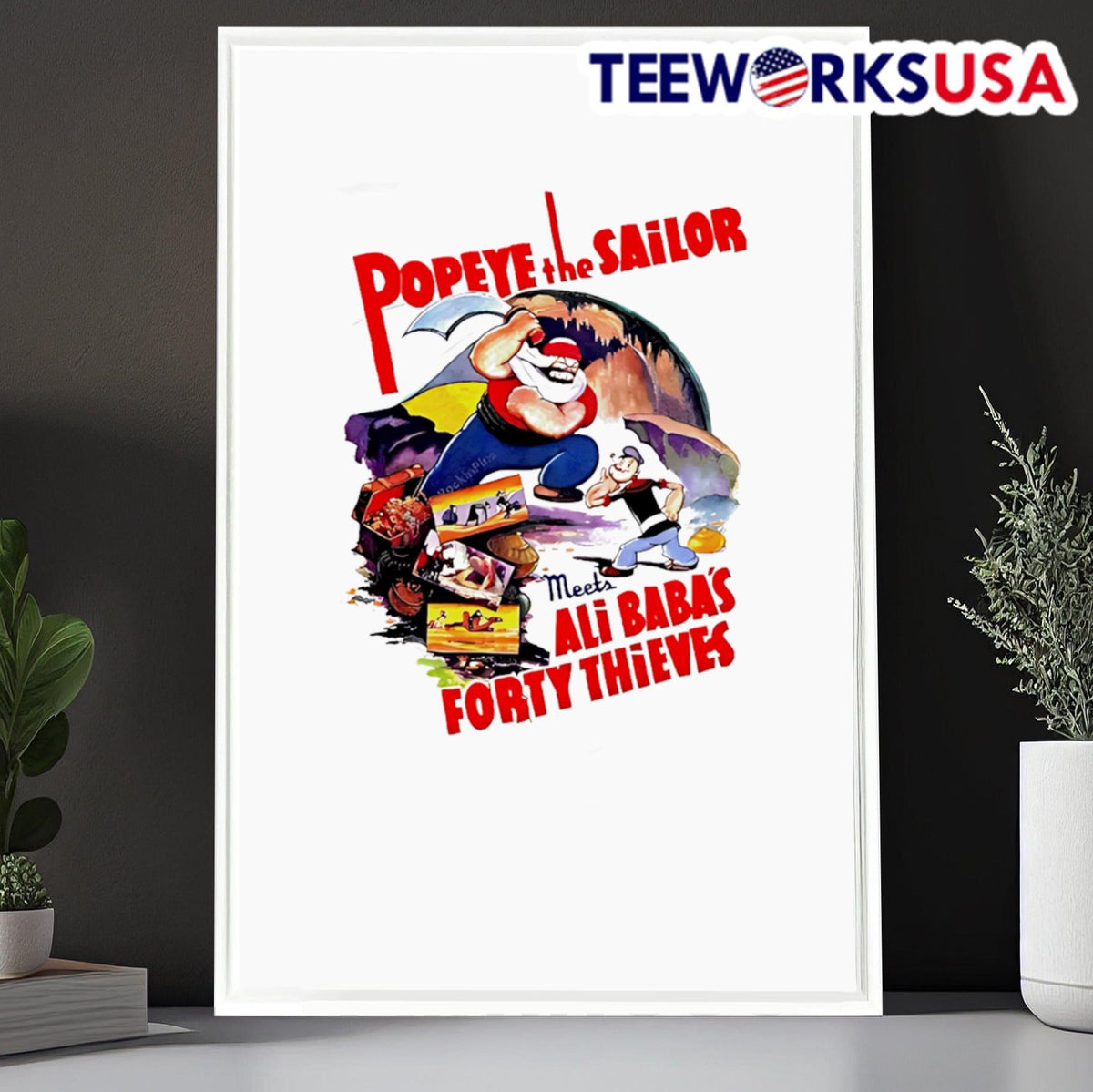 Popeye The Sailor Man Ali Baba - Adult & Kids T-Shirts, Sweatshirts & Hoodies apparel design preview 6