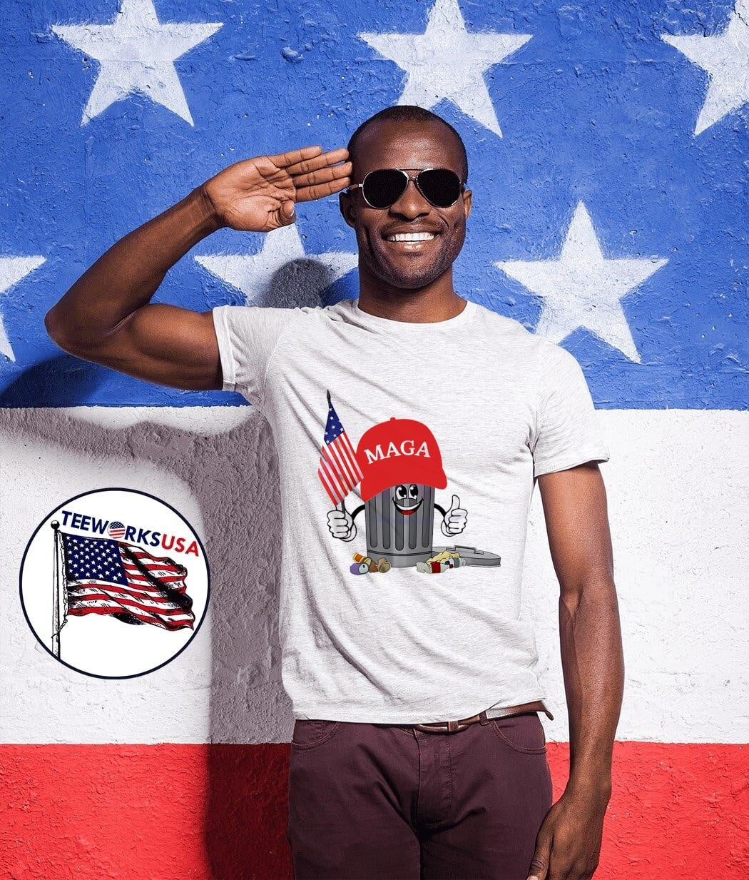Trump Trash Cartoon Maga funny - Adult & Kids T-Shirts, Sweatshirts & Hoodies apparel design preview 1