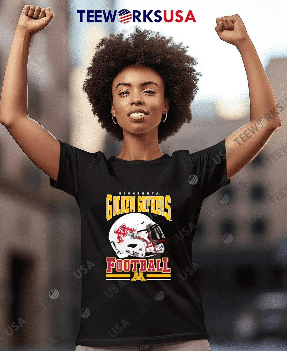 Minnesota Golden Gophers Maroon Football helmet - Adult & Kids T-Shirts, Sweatshirts & Hoodies apparel design preview 4