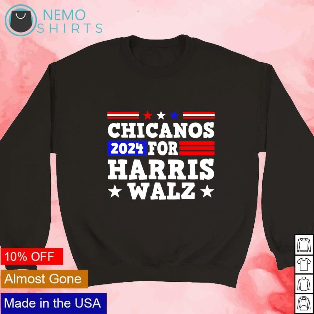 Chicanos for Harris Walz 2024 - Adult & Kids T-Shirts, Sweatshirts & Hoodies apparel design preview 3