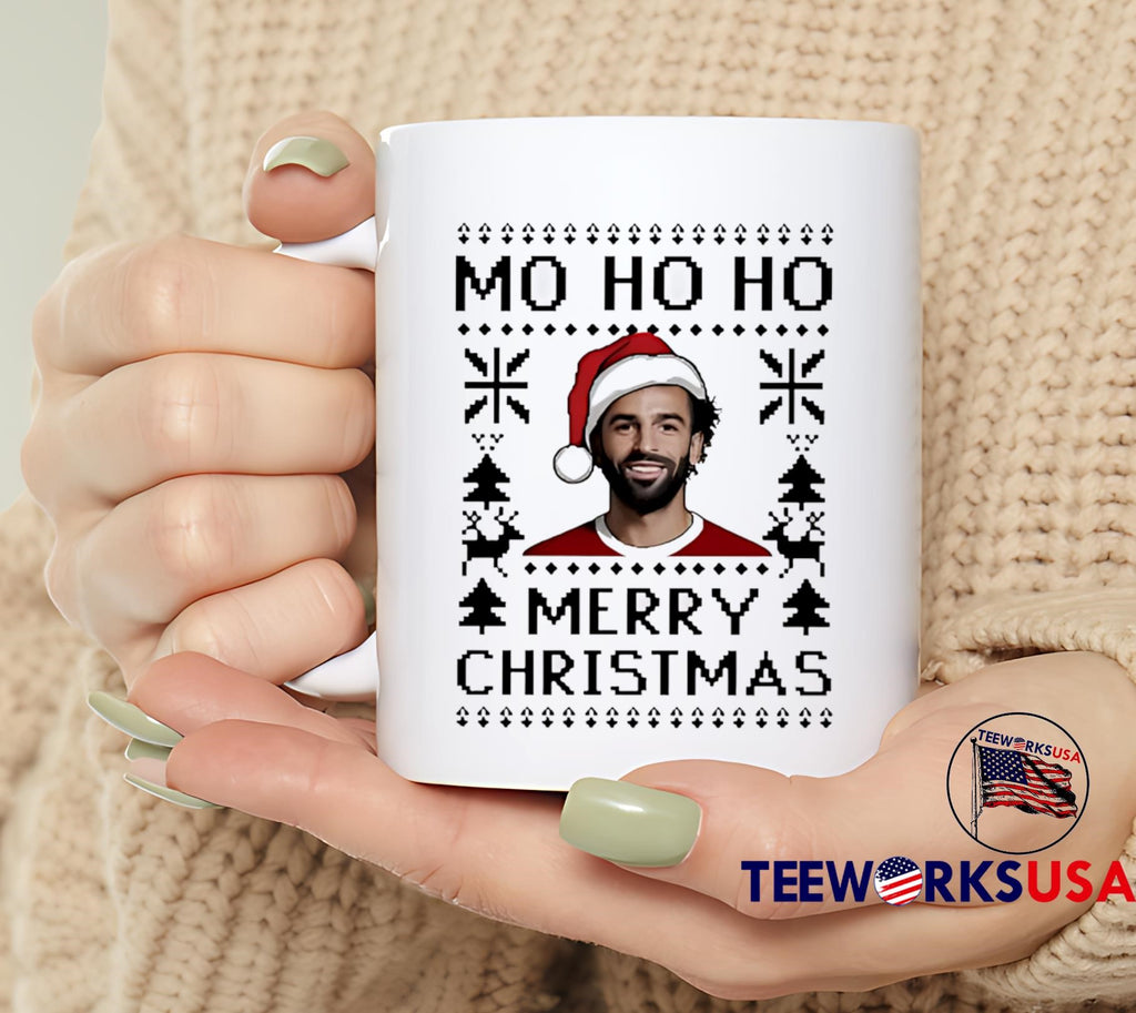 Mohamed Salah Mo Ho Merry Christmas Ugly - Adult & Kids T-Shirts, Sweatshirts & Hoodies apparel design preview 6