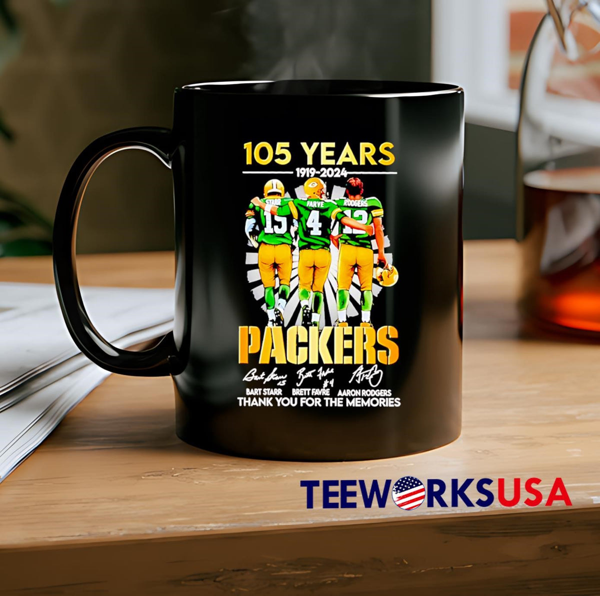 105 year 1919-2024 Green Bay Packers thank you for - Adult & Kids T-Shirts, Sweatshirts & Hoodies apparel design preview 2
