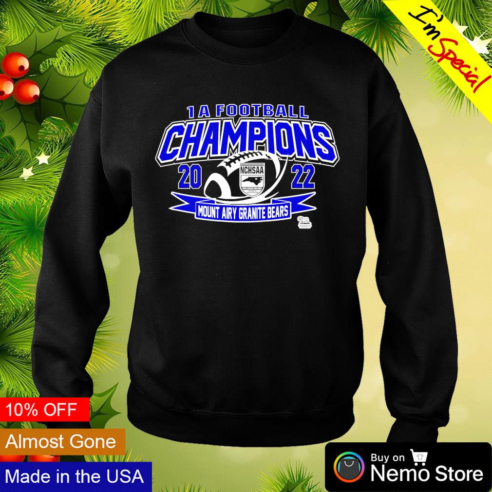 Mount Airy Granite Bears 1A football champions 2022 - Adult & Kids T-Shirts, Sweatshirts & Hoodies apparel design preview 4