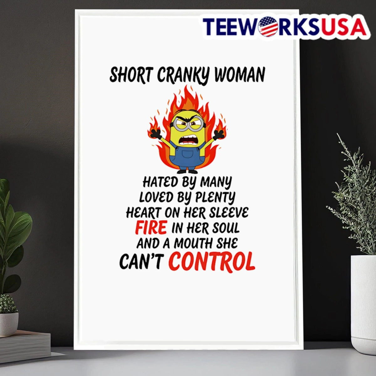 Short Cranky Woman Hated By Many Loved Plenty Heart - Adult & Kids T-Shirts, Sweatshirts & Hoodies apparel design preview 6