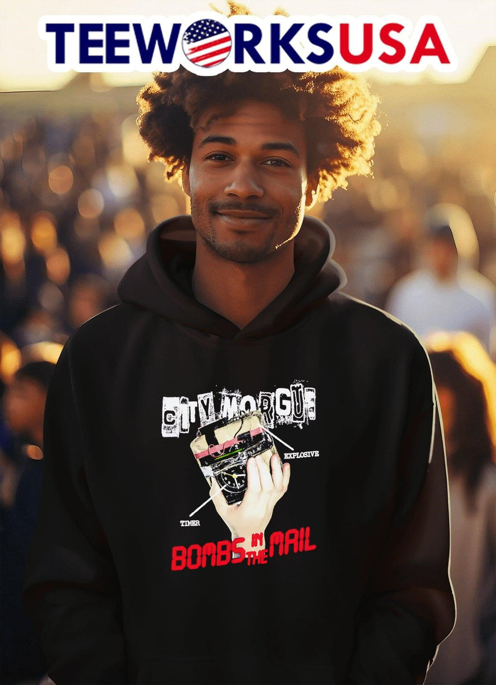 Bombs in the mail timer - Adult & Kids T-Shirts, Sweatshirts & Hoodies apparel design preview 2