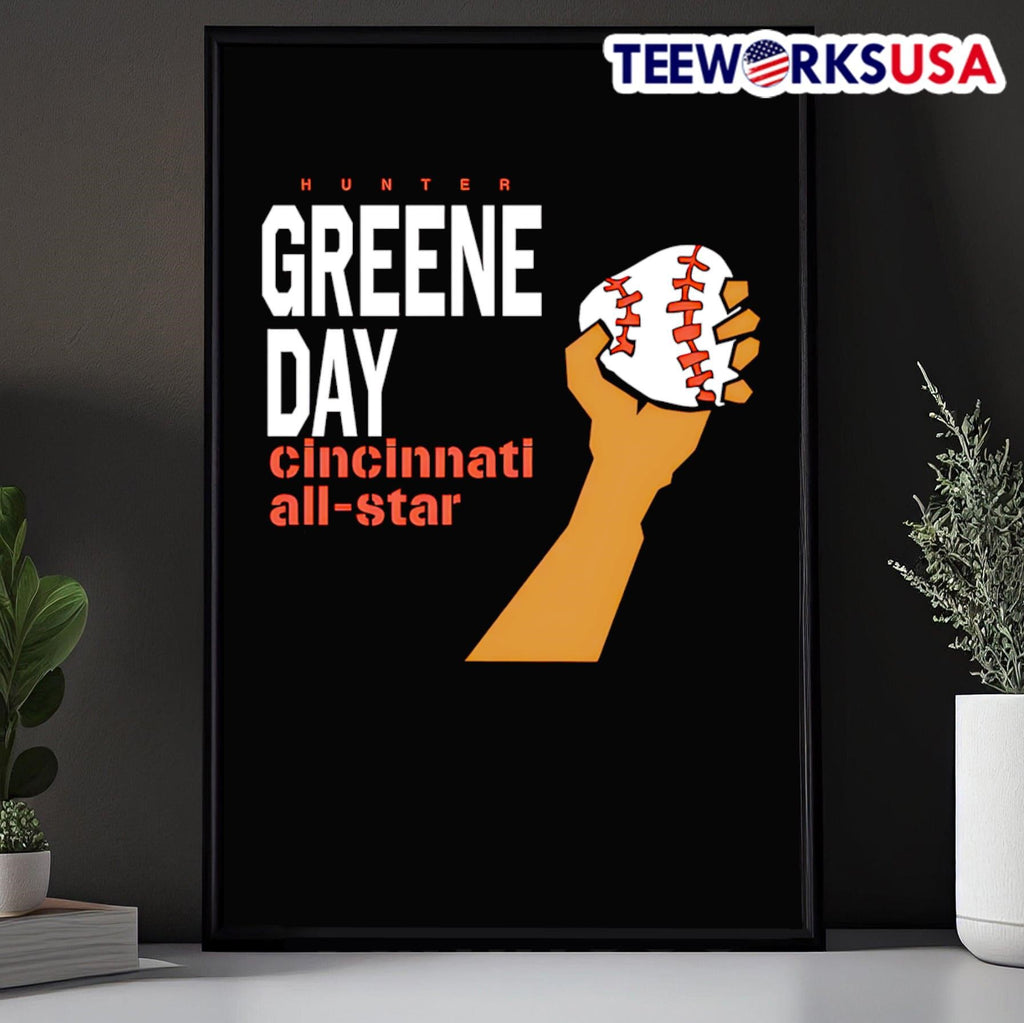 Hunter Greene Day Cincinnati All-Star baseball - Adult & Kids T-Shirts, Sweatshirts & Hoodies apparel design preview 5