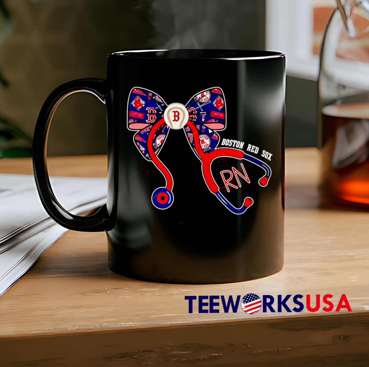 Proud To Be A Nurse Boston Red Sox Fan - Adult & Kids T-Shirts, Sweatshirts & Hoodies apparel design preview 2