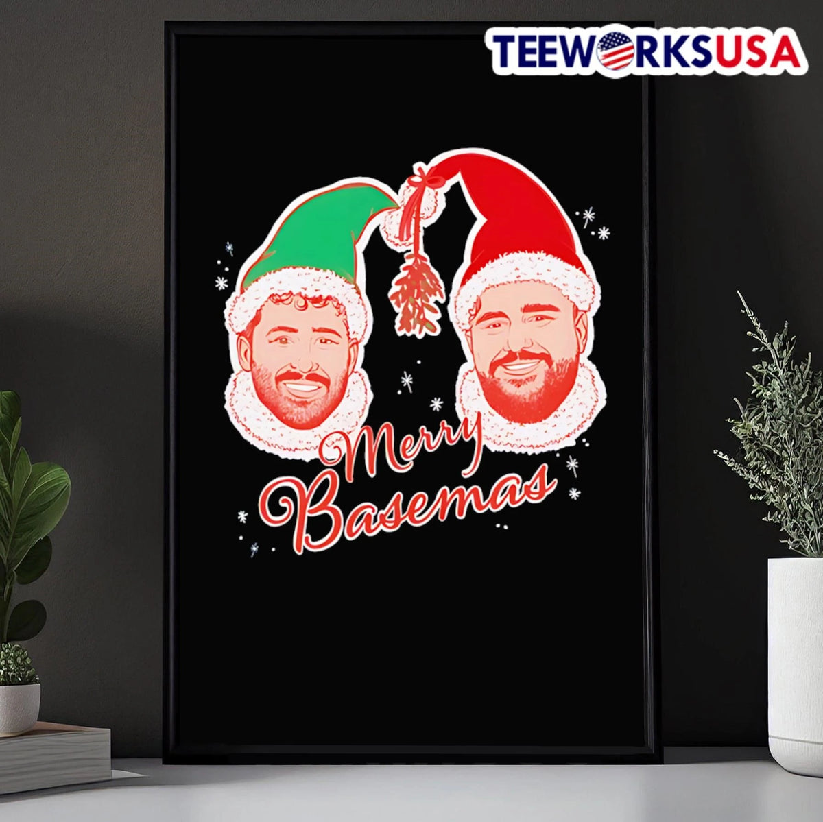 Santagato Studios Merry Basemas Graphic - Adult & Kids T-Shirts, Sweatshirts & Hoodies apparel design preview 5