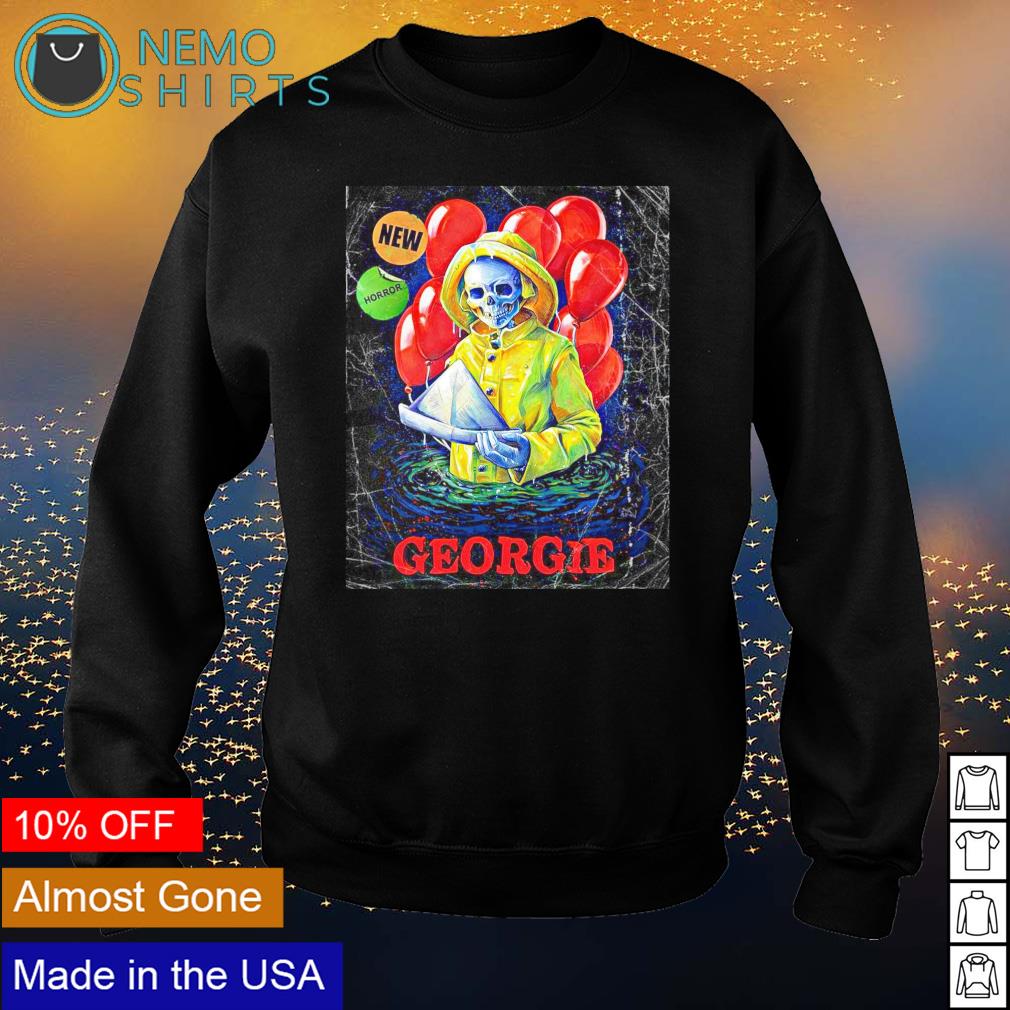 Skeleton Pennywise new horror Georgie - Adult & Kids T-Shirts, Sweatshirts & Hoodies apparel design preview 4