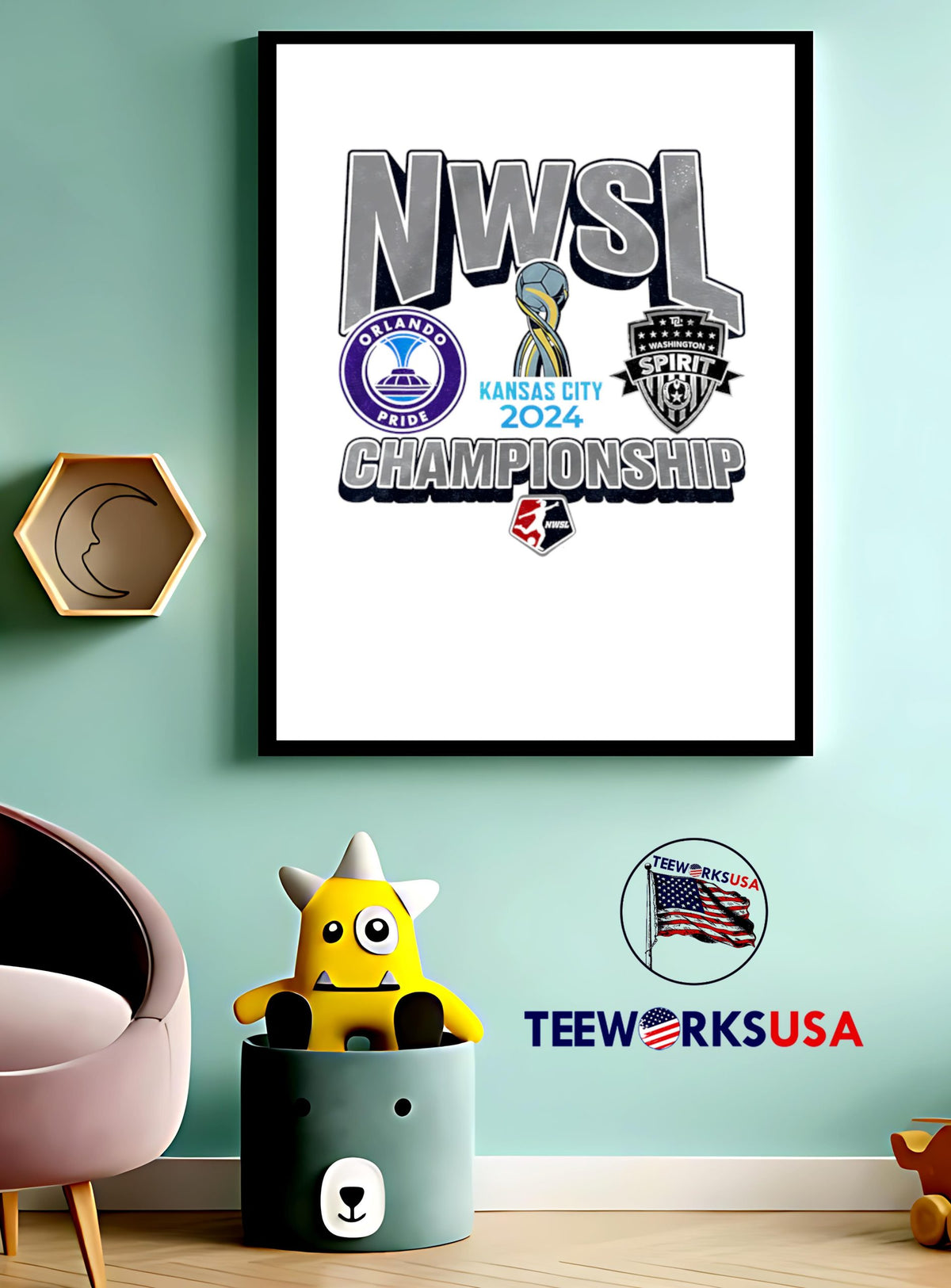 2024 Nwsl Orlando Pride Champions Kansas City - Adult & Kids T-Shirts, Sweatshirts & Hoodies apparel design preview 4