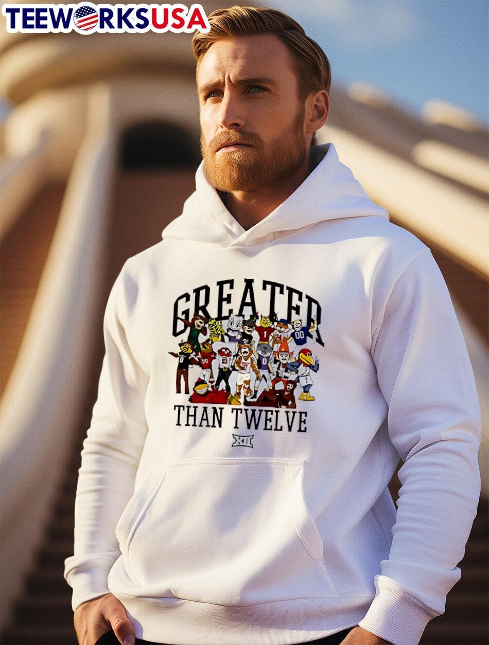 Greater than twelve Big 12 Conference mascot - Adult & Kids T-Shirts, Sweatshirts & Hoodies apparel design preview 2