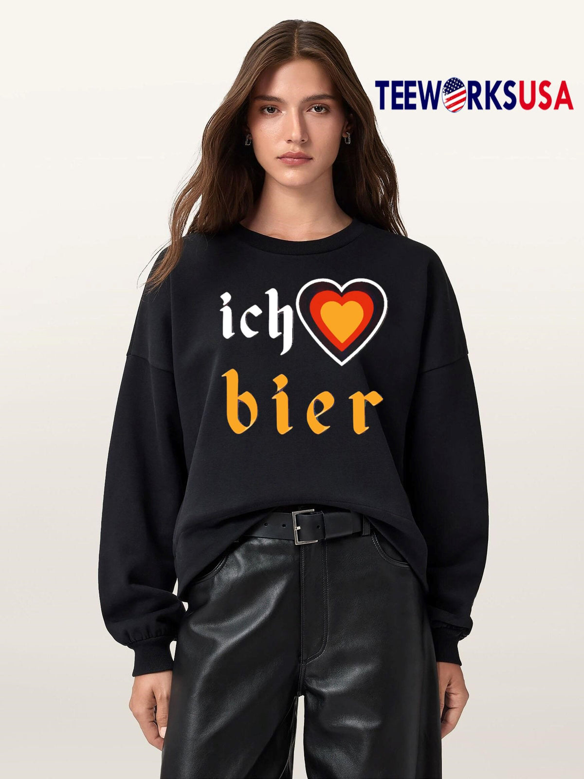 Ich Heart Bier - Adult & Kids T-Shirts, Sweatshirts & Hoodies apparel design preview 5