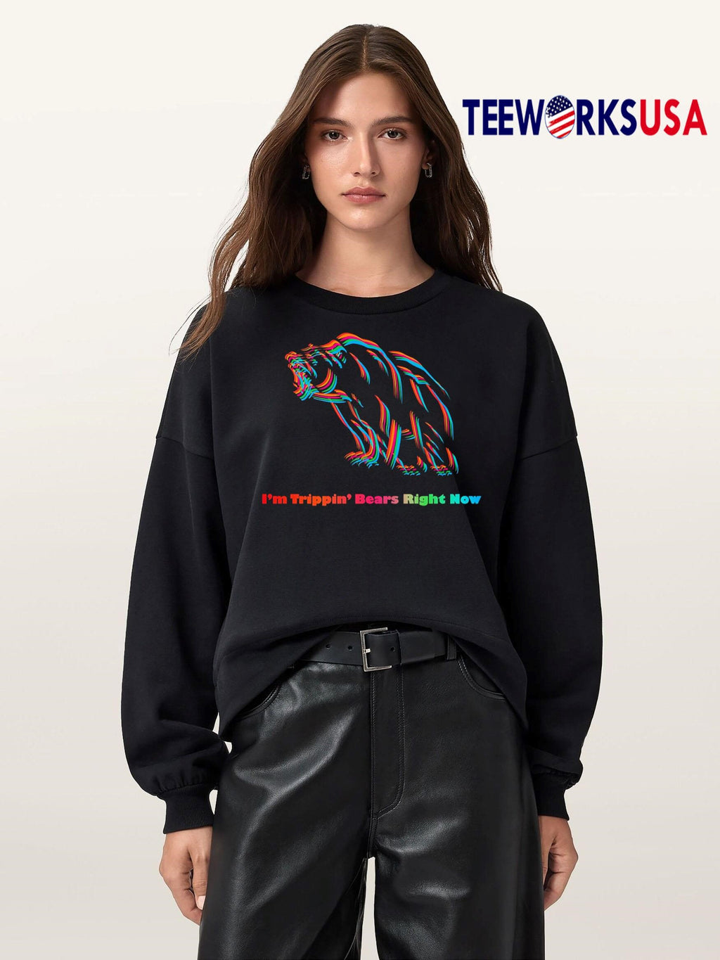 I'm Trippin' Bears Right Now - Adult & Kids T-Shirts, Sweatshirts & Hoodies apparel design preview 5
