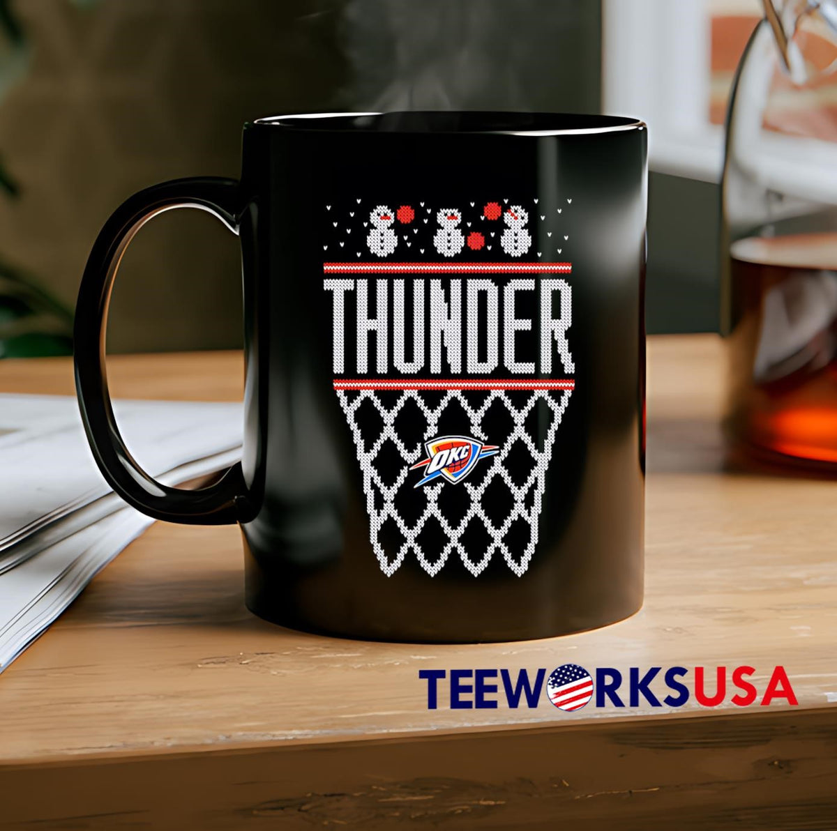 Oklahoma City Thunder December christmas - Adult & Kids T-Shirts, Sweatshirts & Hoodies apparel design preview 2