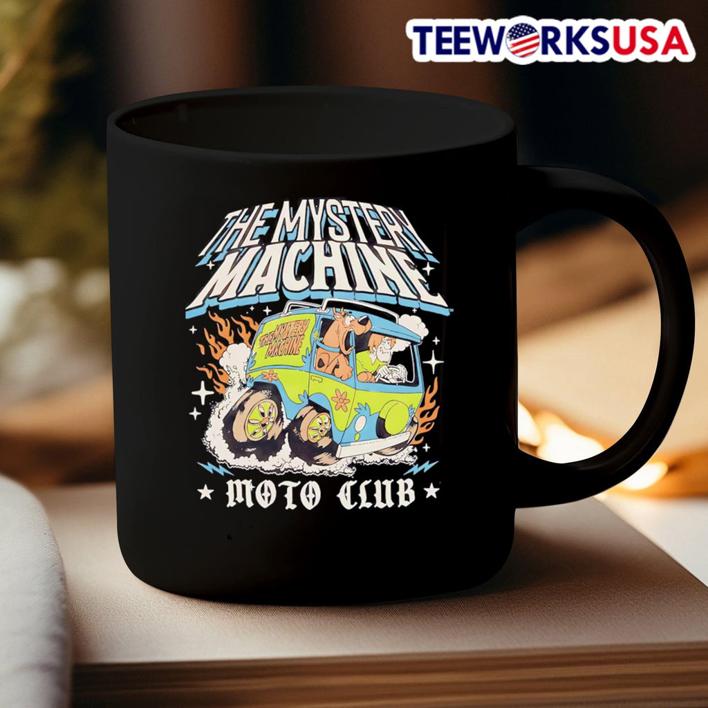 Scooby-Doo Mystery Machine Moto Club - Adult & Kids T-Shirts, Sweatshirts & Hoodies apparel design preview 3