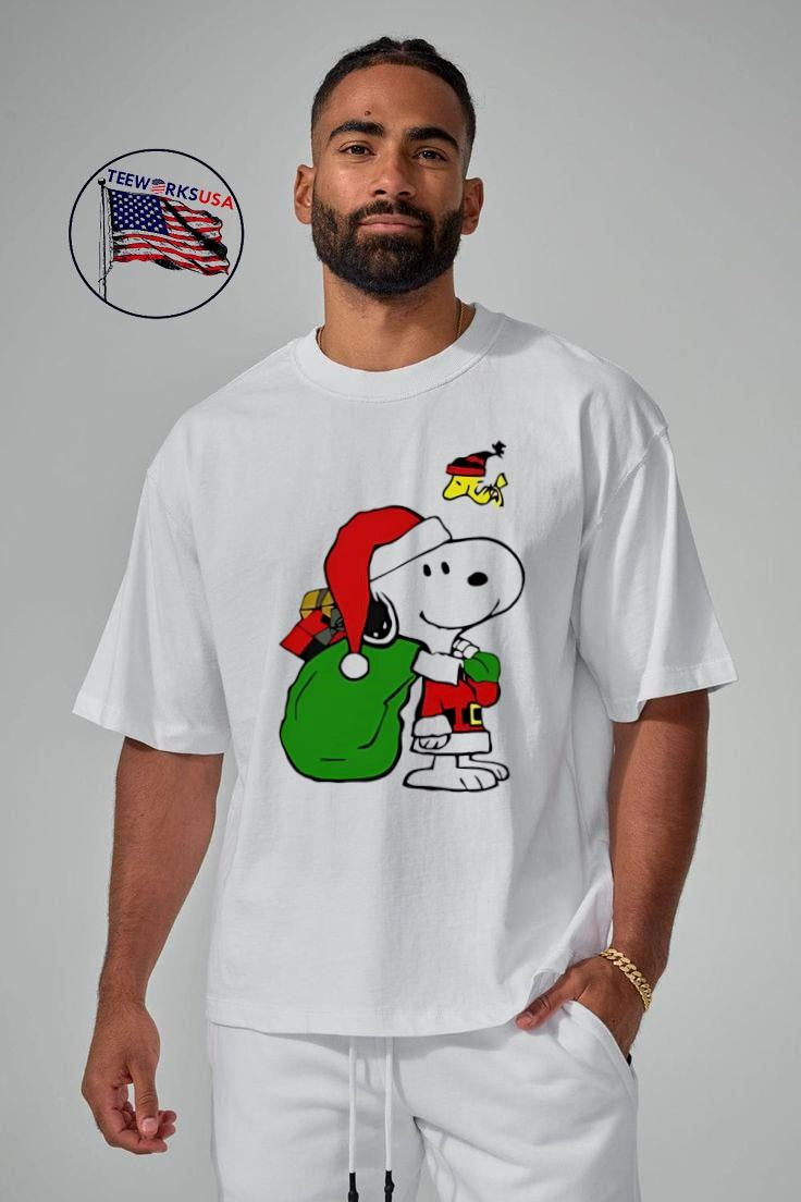 Santa Snoopy Christmas - Adult & Kids T-Shirts, Sweatshirts & Hoodies apparel design preview 5