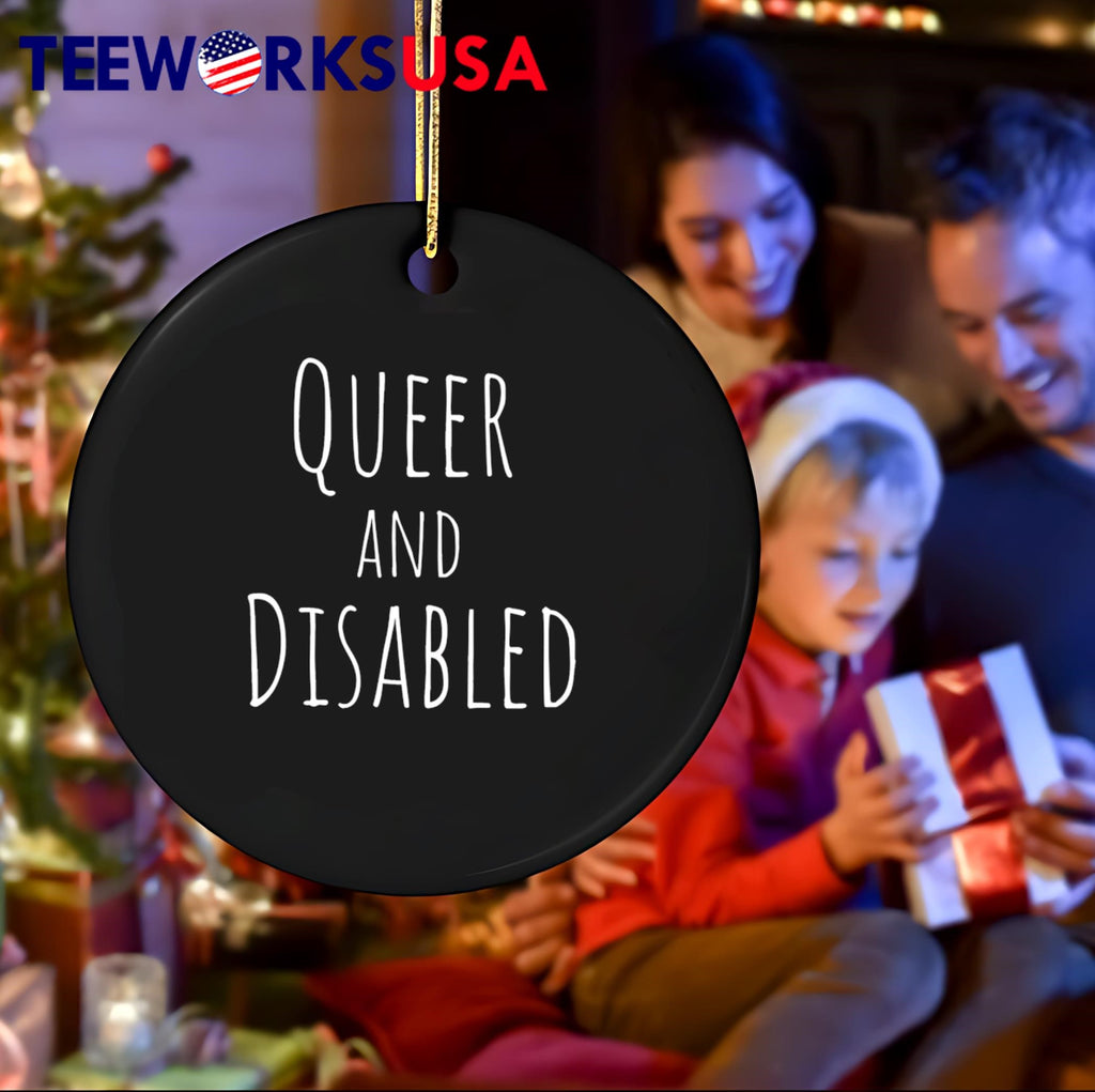 Queer and Disabled - Adult & Kids T-Shirts, Sweatshirts & Hoodies apparel design preview 4