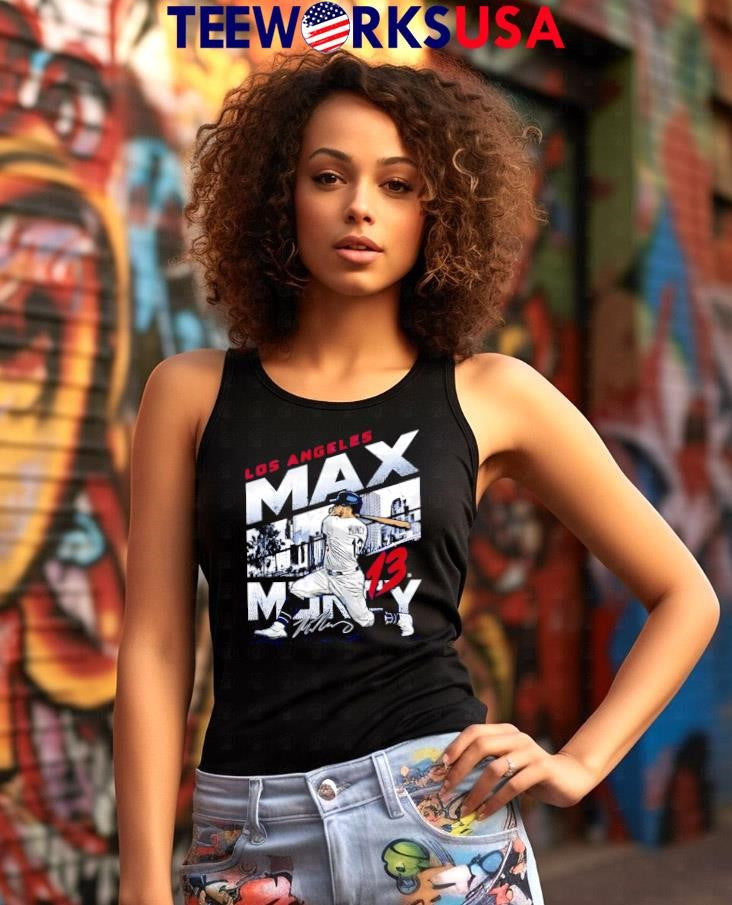 Los Angeles Baseball Max Muncy City Name signature - Adult & Kids T-Shirts, Sweatshirts & Hoodies apparel design preview 7