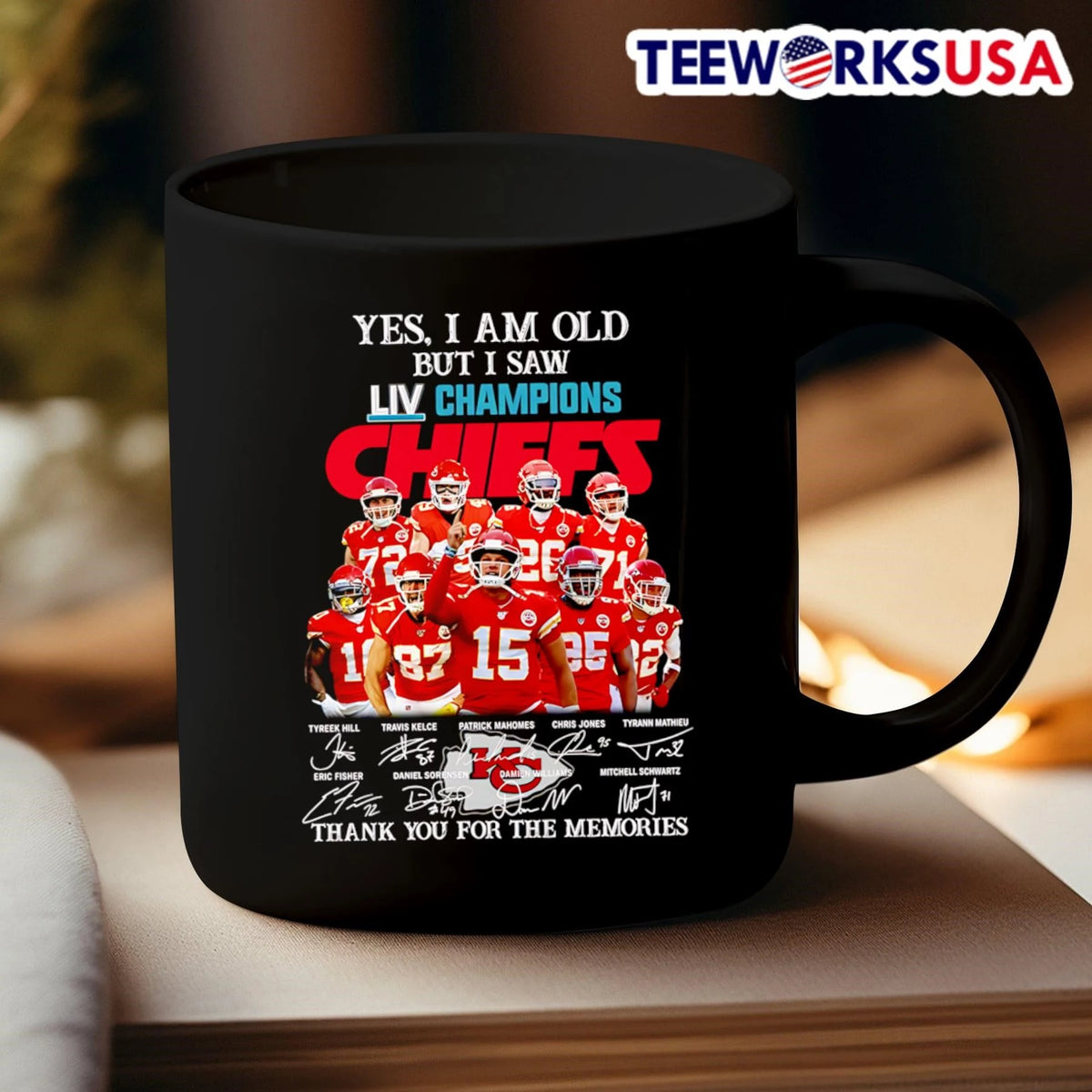 Yes, I Am Old But Saw LIV Champions Chiefs Thank You - Adult & Kids T-Shirts, Sweatshirts & Hoodies apparel design preview 3