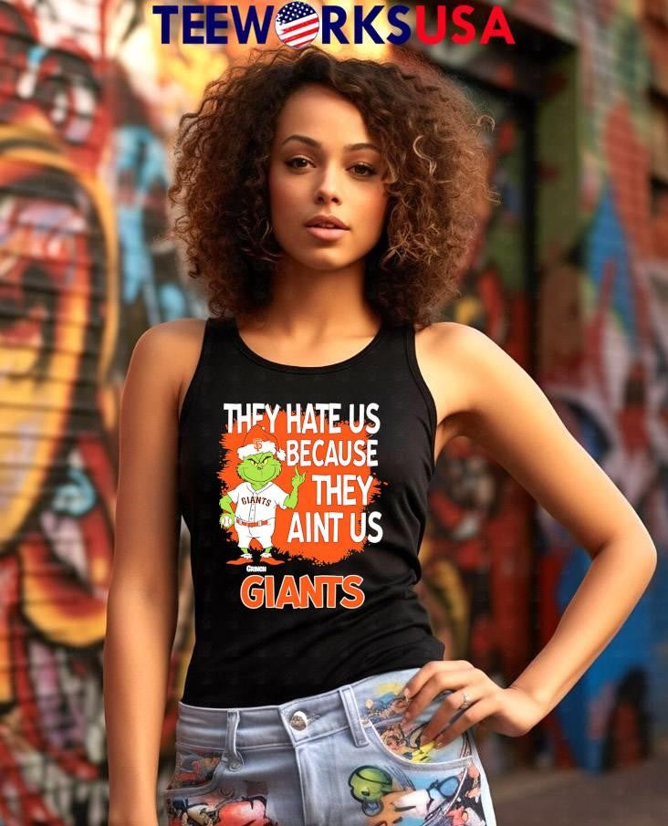 San Francisco Giants Grinch Christmas They Hate Us - Adult & Kids T-Shirts, Sweatshirts & Hoodies apparel design preview 7