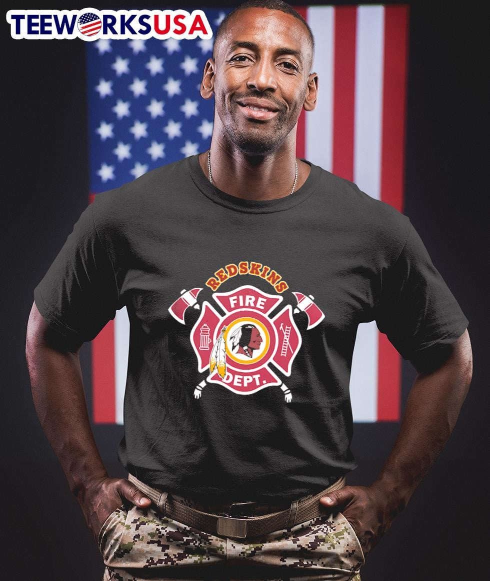 Washington Redskins fire dept - Adult & Kids T-Shirts, Sweatshirts & Hoodies apparel design preview 1